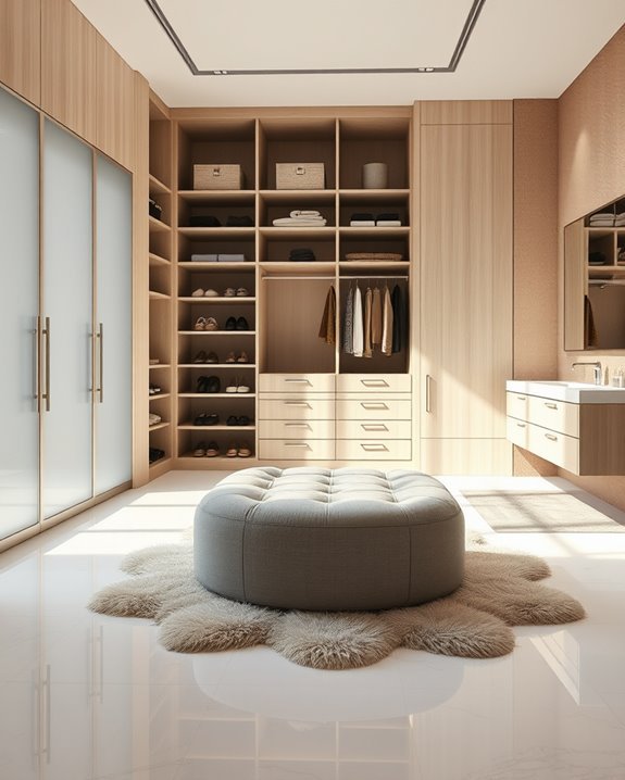 luxury walk in closet design