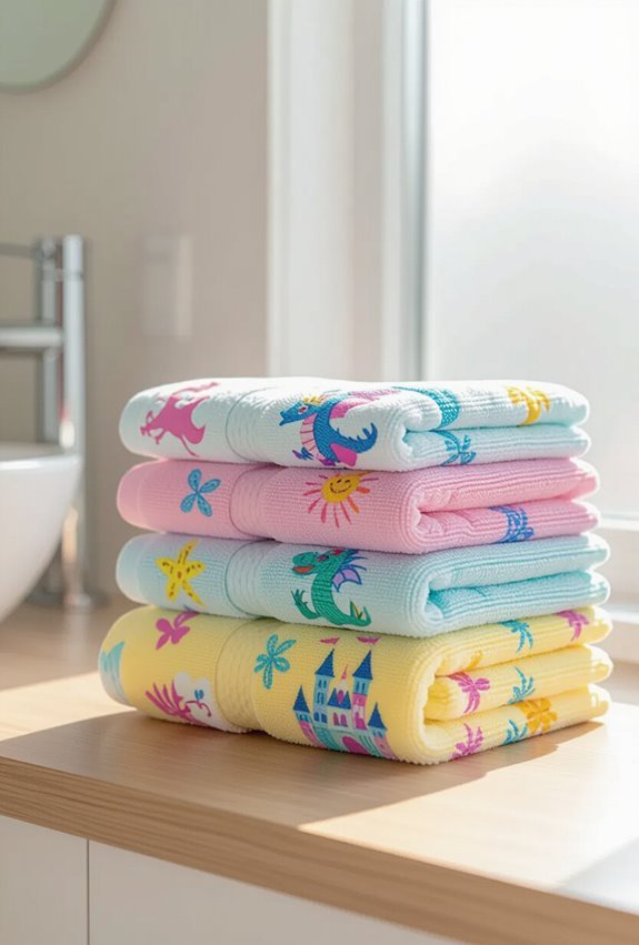 magical fairy tale bath towels