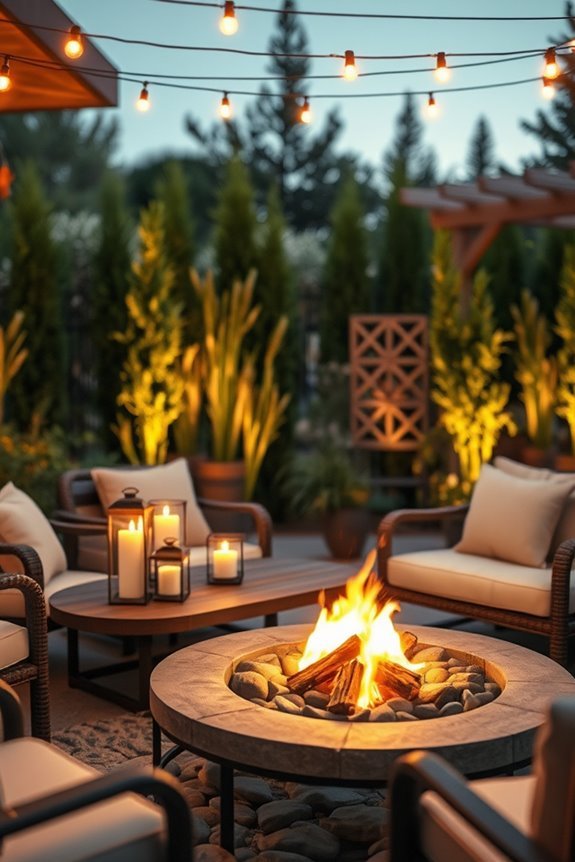 magical outdoor lighting ambiance