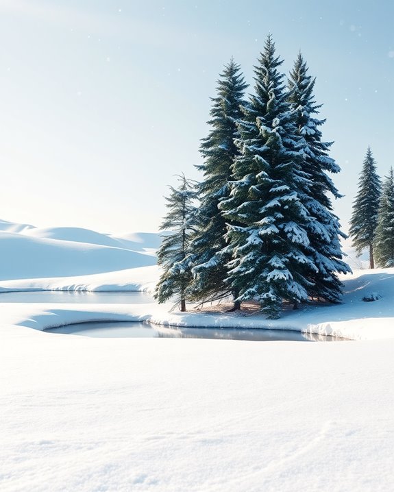 magical winter landscape retreat