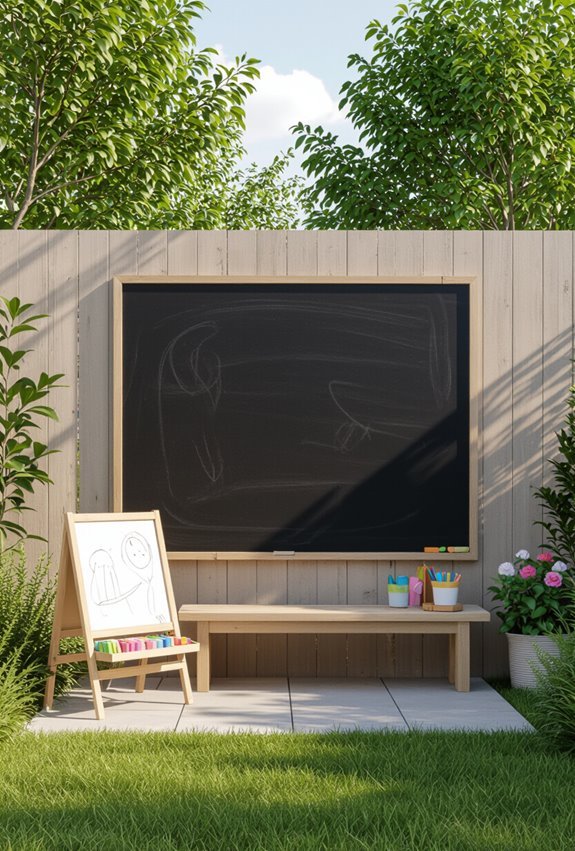 magnetic chalkboard creative play