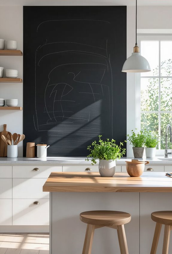 magnetic chalkboard kitchen creativity