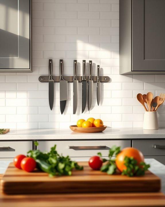 magnetic knife storage solution