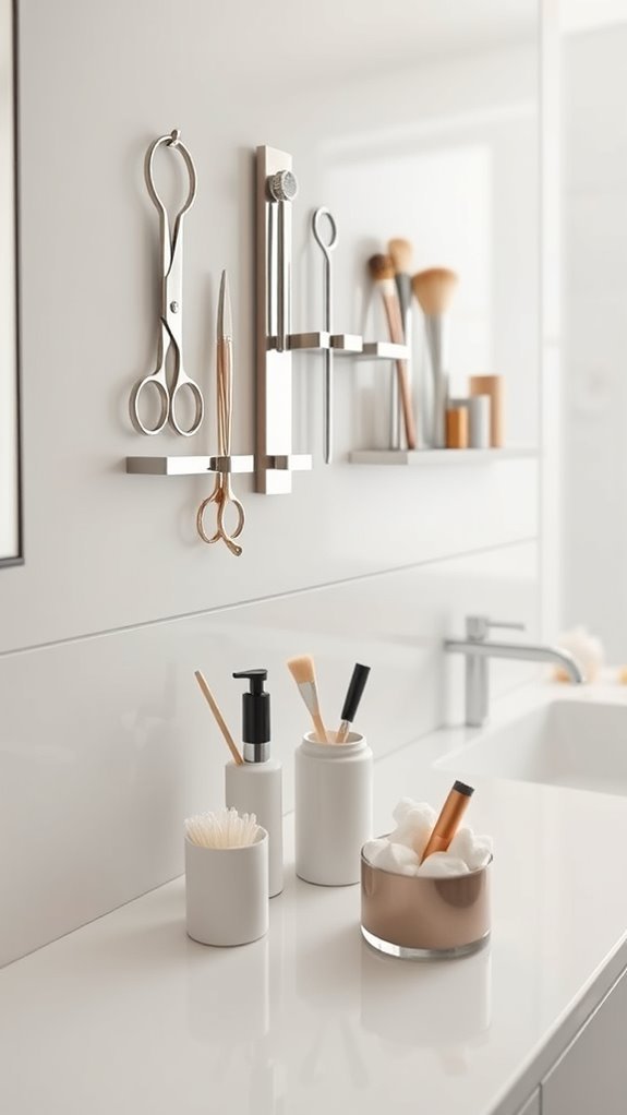 magnetic strips for organization