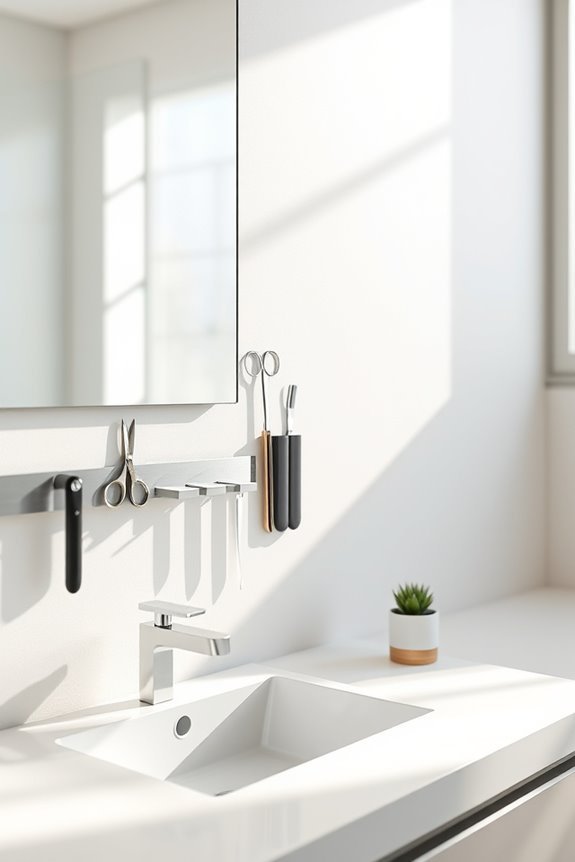 magnetic tool strip installation