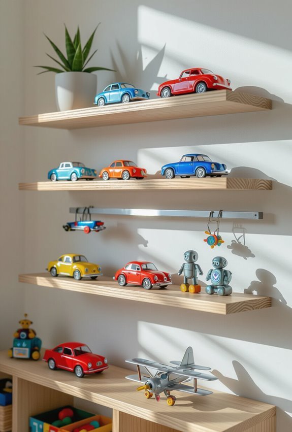 magnetic toy organization strips