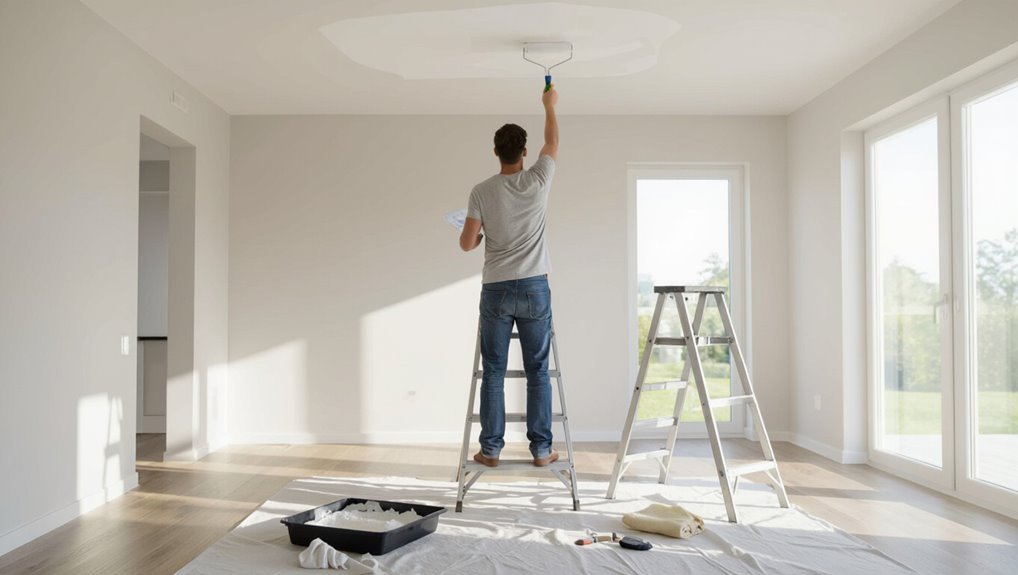 manageable ceiling painting tips