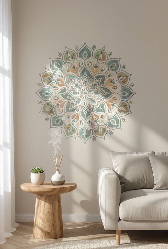 mandala decals promote tranquility