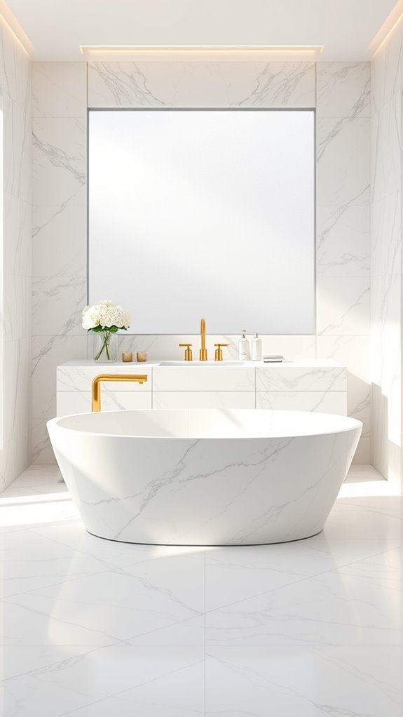 marble accents enhance luxury