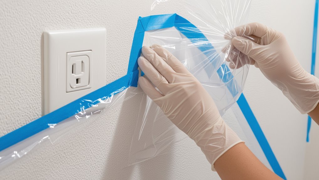 mask windows outlets fixtures