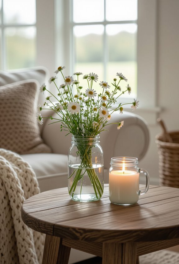 mason jar rustic centerpiece holders