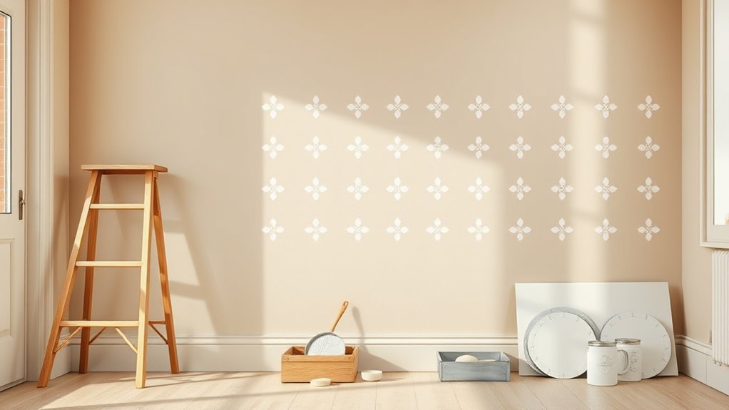 master stenciling for precision