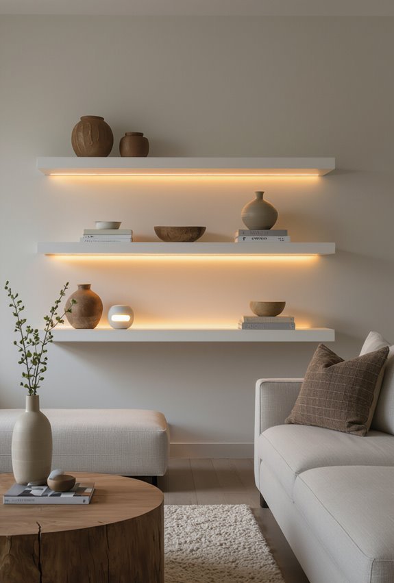 match fixtures to shelf dimensions
