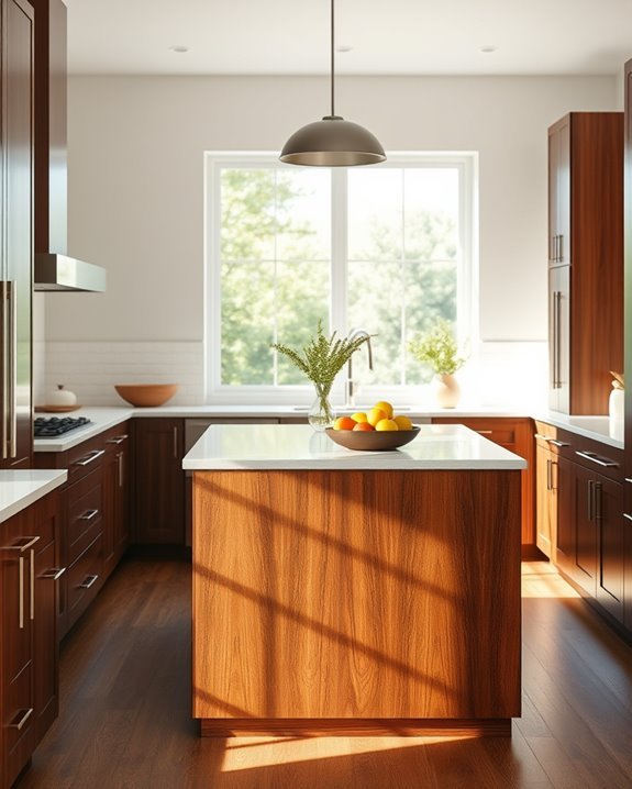 match or contrast cabinets