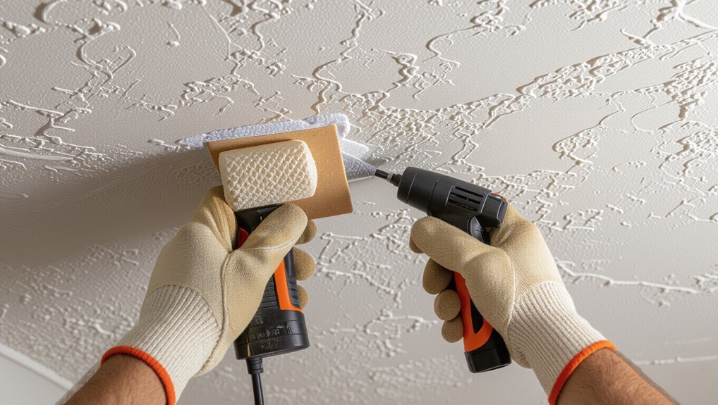 match textured ceiling finishes