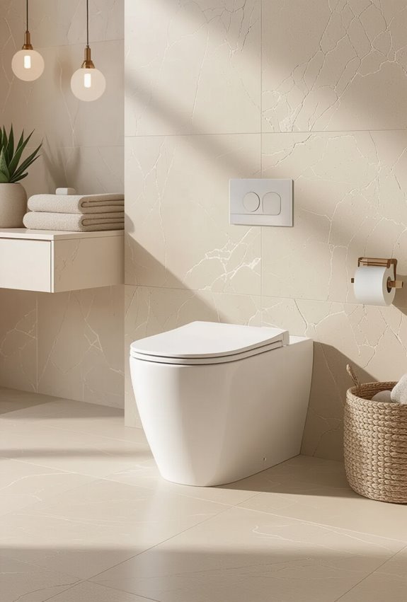 match toilet aesthetics to design
