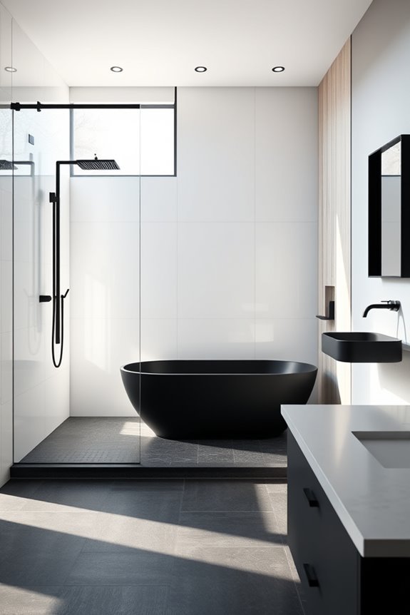 matte black bathroom fixtures