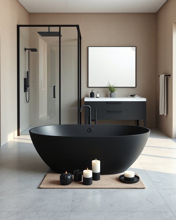 matte black bathroom fixtures