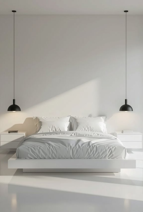 matte black glossy white contrast