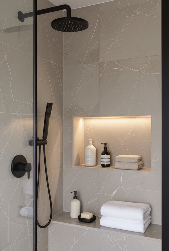 matte black high contrast fixtures