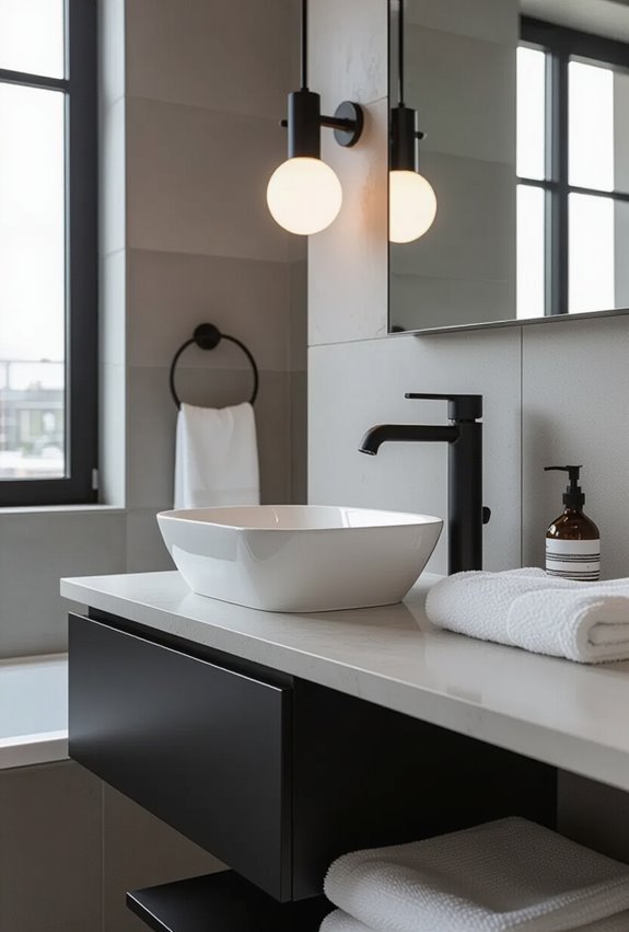 matte black industrial hardware