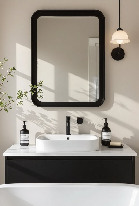 matte black modern contrast