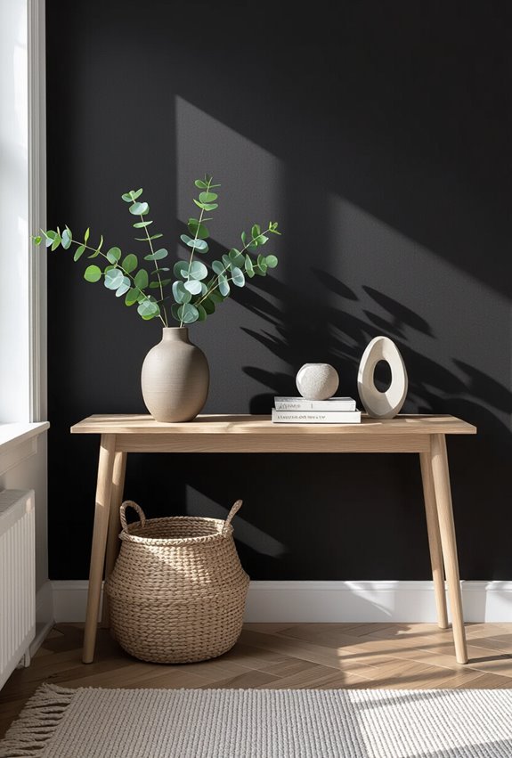 matte black seamless dramatic contrast