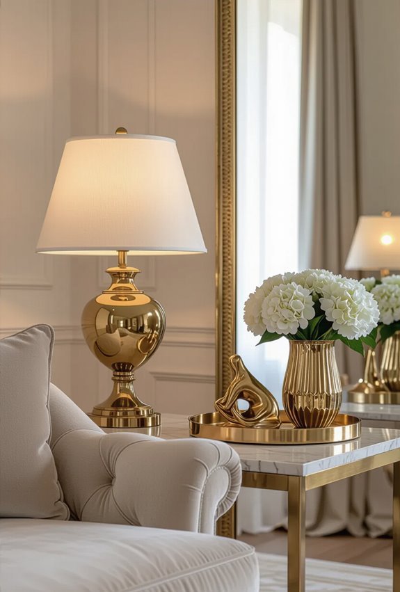 matte brass meets polished gold