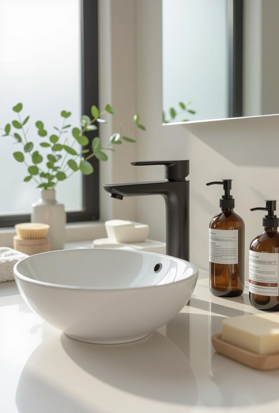 matte fixtures resist spots