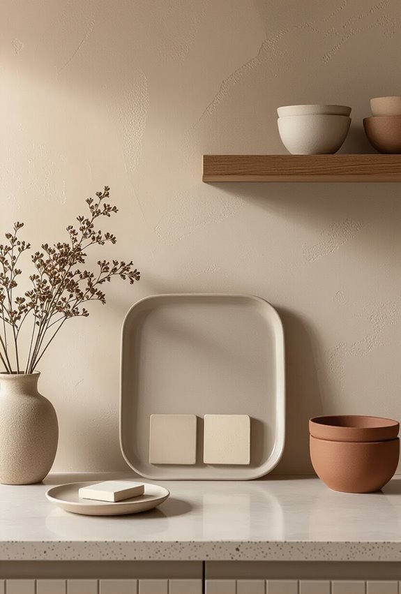 matte layered earthy reflective finishes
