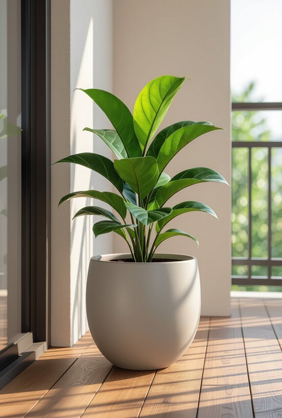 matte tapered modern ceramic planters