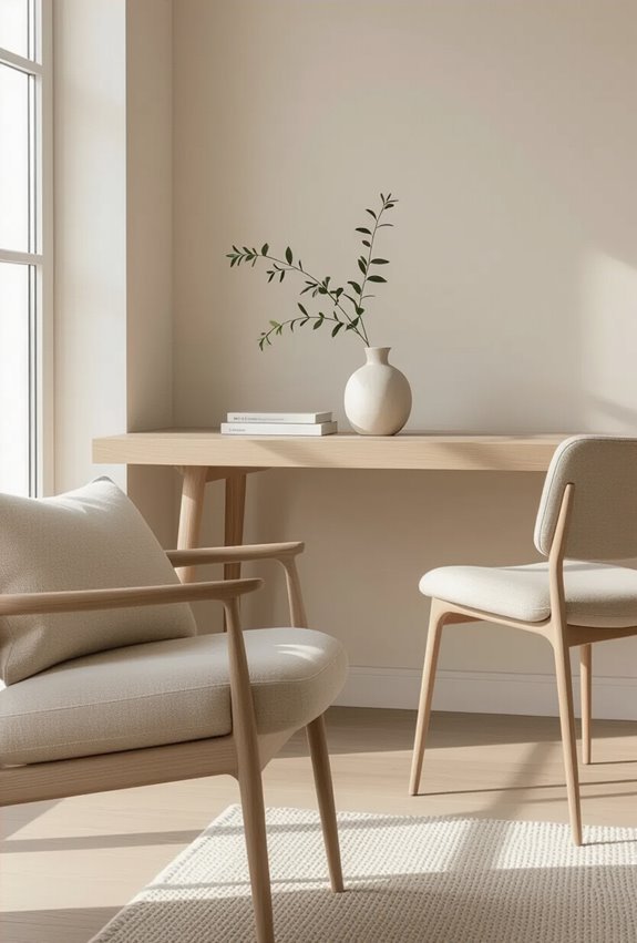 matte textures for calm entryway
