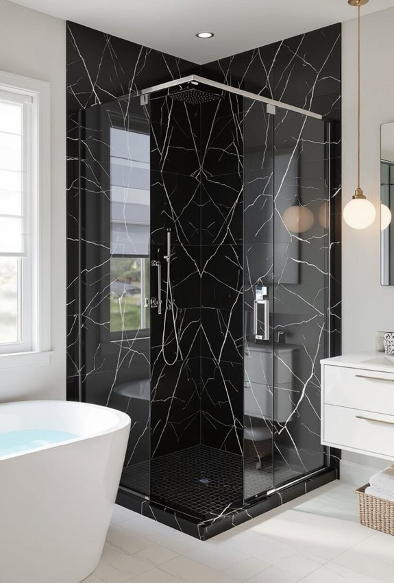 matte vs polished black marble