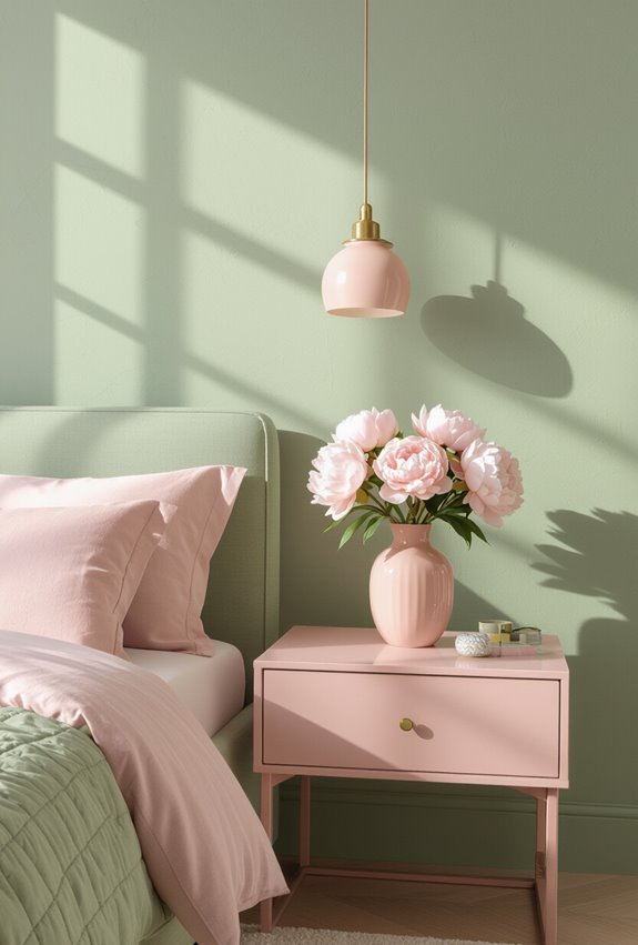 matte walls glossy accents