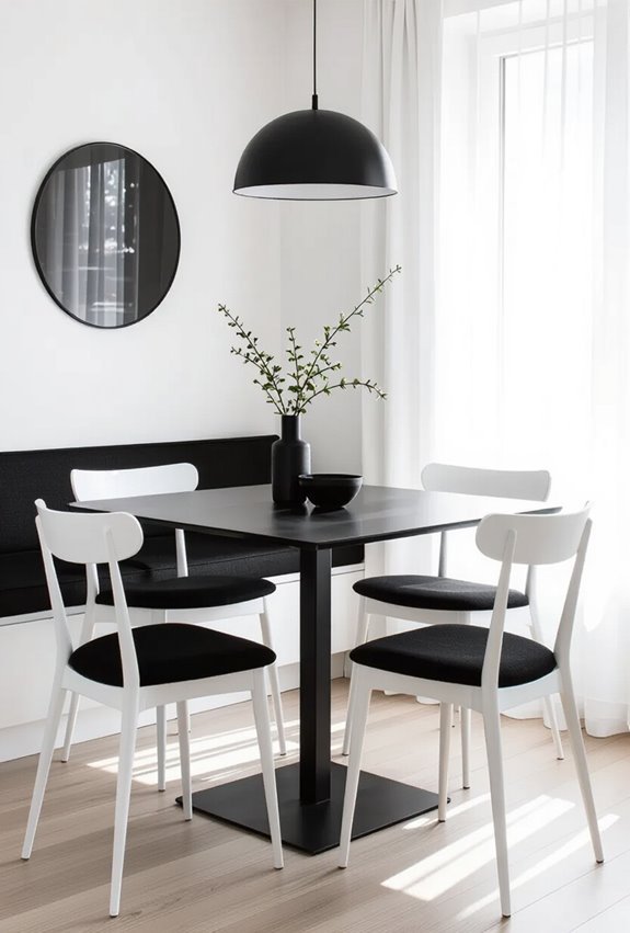 maximalist minimal black and white
