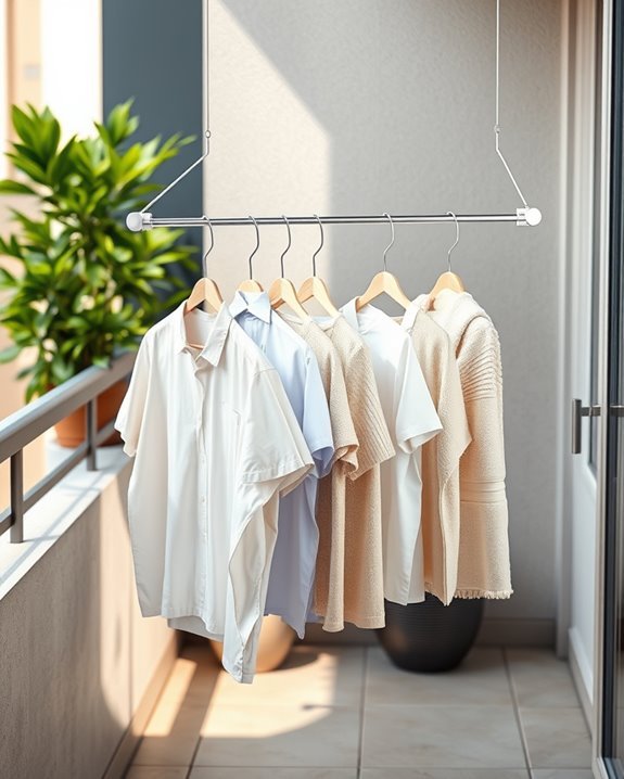 maximize balcony drying space