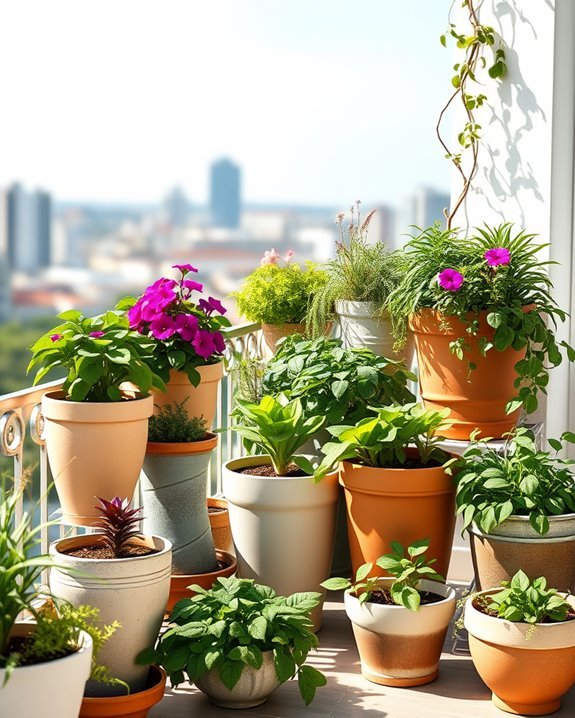 maximize balcony garden space