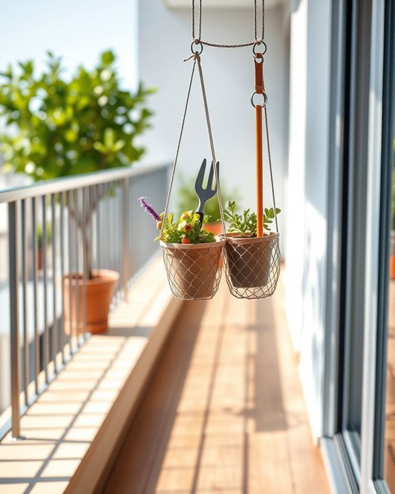 maximize balcony storage efficiency