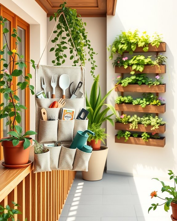 maximize balcony storage potential