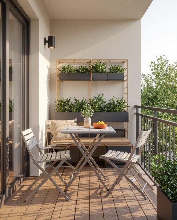 maximize balcony with furniture