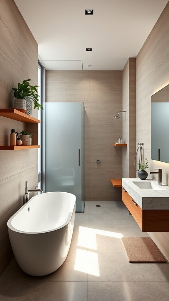maximize bathroom space efficiently
