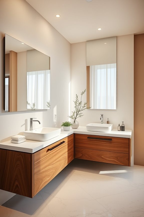 maximize bathroom space efficiently