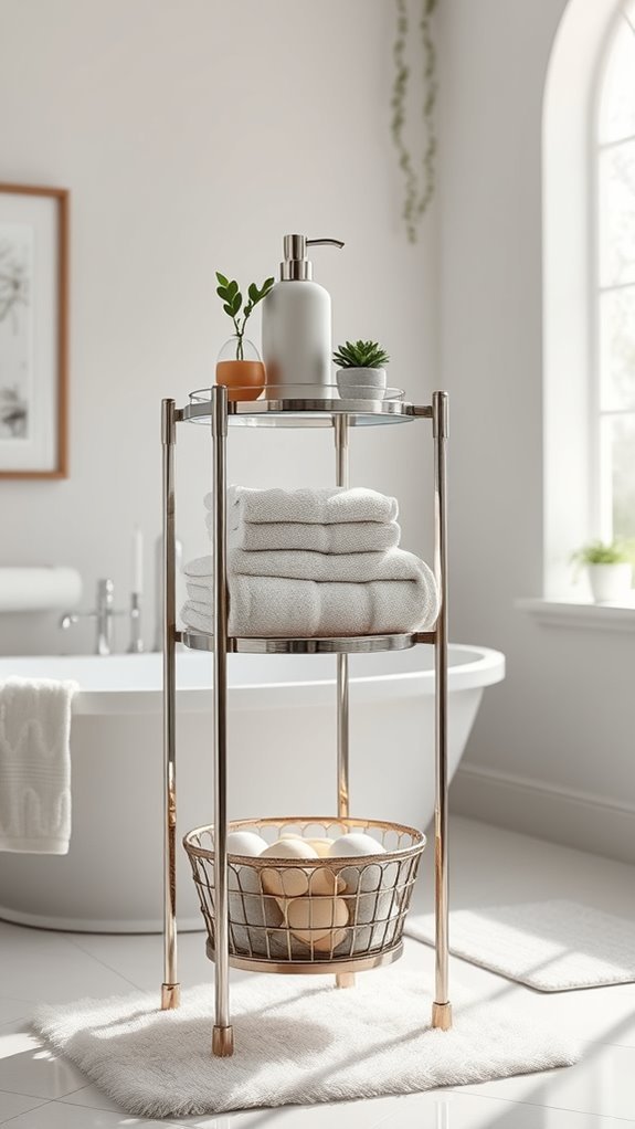 maximize bathroom space stylishly