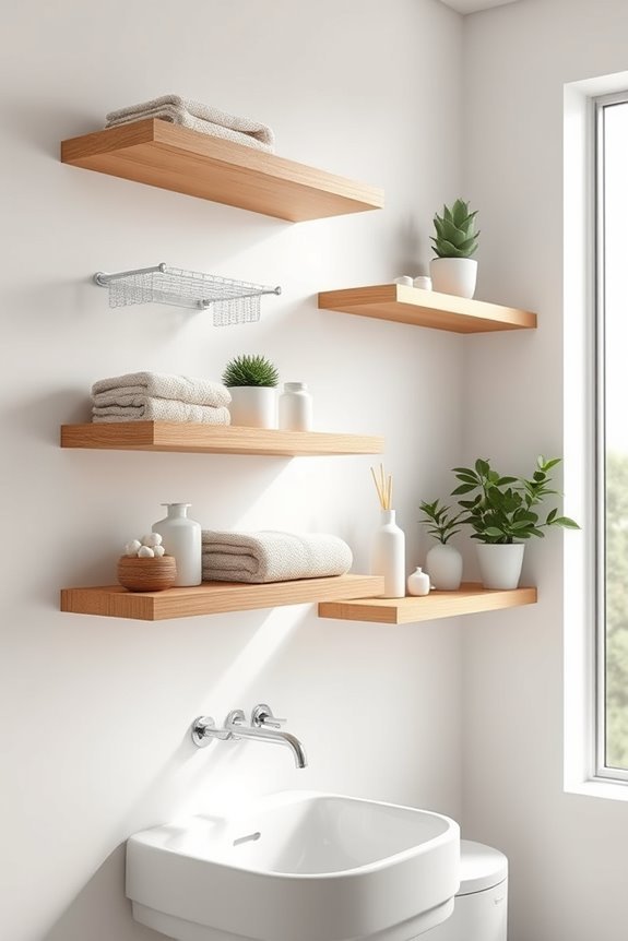 maximize bathroom space stylishly