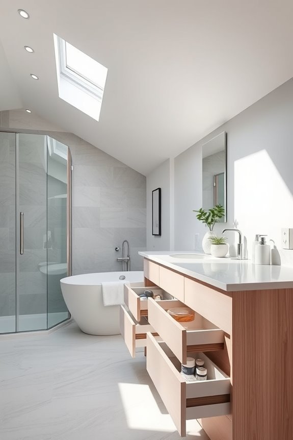 maximize bathroom storage efficiently