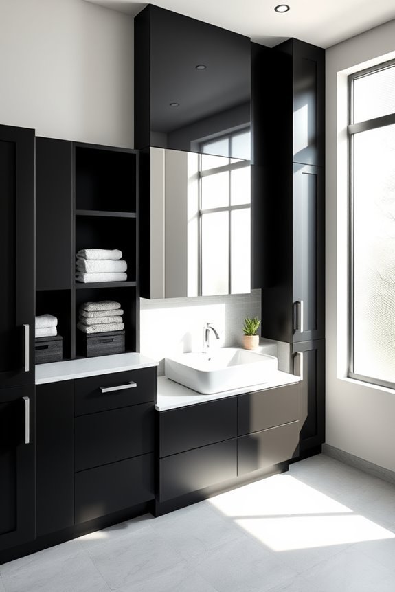 maximize bathroom storage efficiently