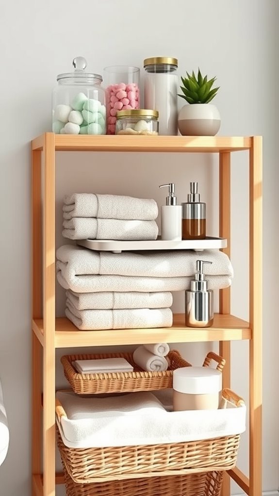 maximize bathroom storage elegantly