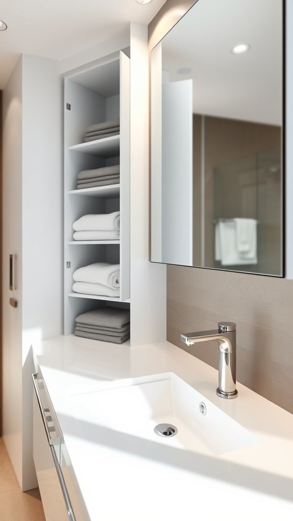 maximize bathroom storage solutions
