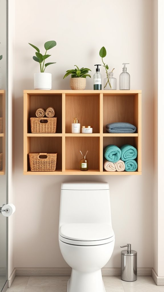 maximize bathroom storage space