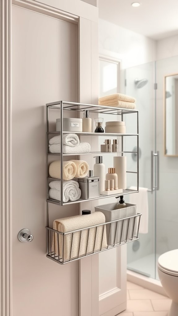 maximize bathroom storage space